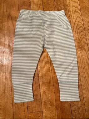Striped Mint and White Baby Pants